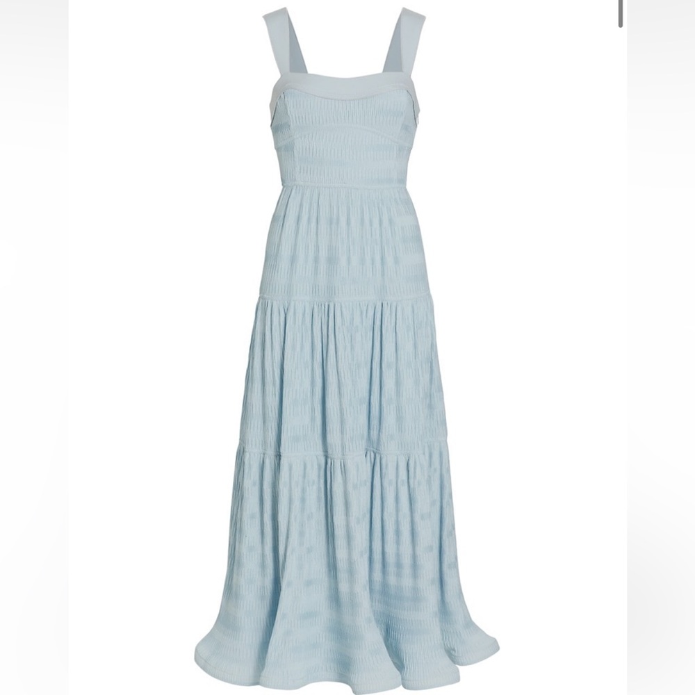 Jonathan Simkhai Celleste Plisse Knit Midi-Dress - 2